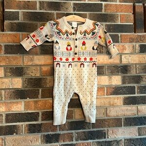 Hanna Fair Isle Gnome Rainbow Romper